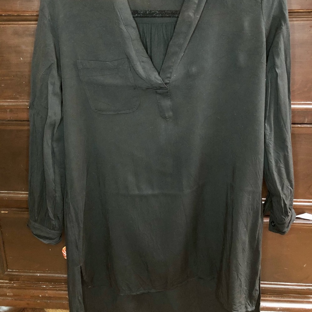 Silence&Noise T-shirt Long Sleeve Dress - Black